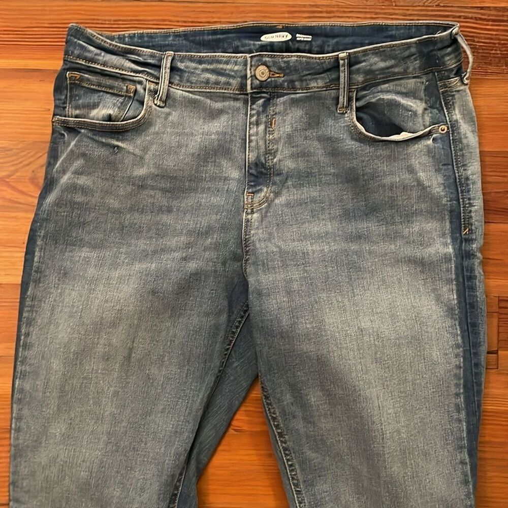 Old Navy Rockstar Skinny Denim Blue Jeans Womens Size 14 Casual - Picture 12 of 12